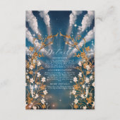 Carte D'accompagnement Eternal Love Baroque Floral Mariage à thème (Devant)