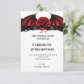 Carte D'accompagnement Eternal Night Gothic Vampire Wedding Dark Romance (Debout devant)