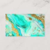Carte D'accompagnement Ethereal Elegance Turquoise Geode Inspiré Mariage (Dos)