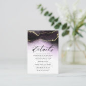 Carte D'accompagnement Ethereal Mist Ombre Amethyst Moody Détails du Mari (Debout devant)