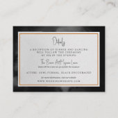 Carte D'accompagnement Ethereal Watercolor Dark Moody Détails du Mariage (Devant)