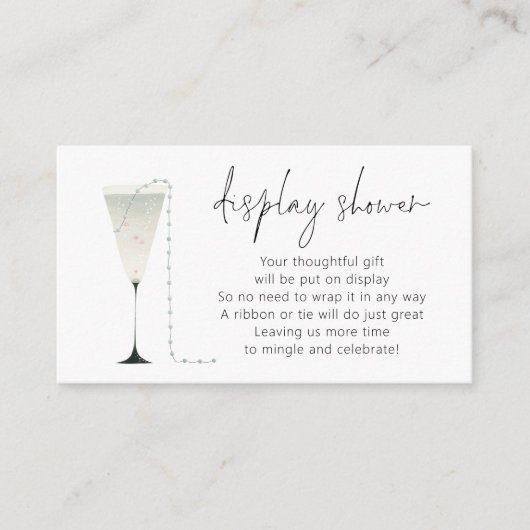 Carte D'accompagnement Étiquette cadeau de douche à affichage nuptial Pea (Devant)