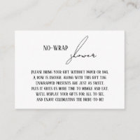 Étiquette cadeau moderne simple pour "douche sans