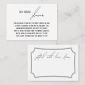 Carte D'accompagnement Étiquette Cadeau Moderne Simple "Serviette de Douc (Devant / Derrière)