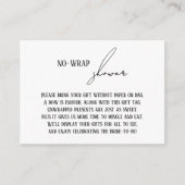 Carte D'accompagnement Étiquette Cadeau Moderne Simple "Serviette de Douc (Devant)