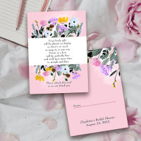 Étiquette Cadeau Pelouse de Fleurs Sauvages Jolies