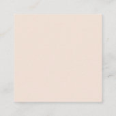 Carte D'accompagnement Étiquette de faveur de douche nuptiale fleur en fl (Dos)