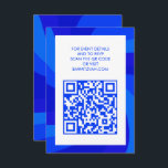 Carte D'accompagnement Étoile moderne de David QR Code Bar Bat mitzvah<br><div class="desc">Carnet parfait ou carte RSVP pour un bat mitzvah, bar mitzvah ou toute autre célébration juive ! La main a fait de l'art pour vous. ENTIÈREMENT PERSONNALISABLE ! Cliquez sur "Personnaliser" ci-dessus pour modifier le texte et ajouter votre lien au code QR. Cliquez sur "modifier à l'aide de l'outil de...</div>