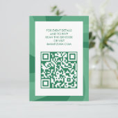 Carte D'accompagnement Étoile moderne de David QR Code Bar Bat mitzvah (Debout devant)