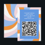 Carte D'accompagnement Étoile moderne de David QR Code Bar Bat mitzvah<br><div class="desc">Carnet parfait ou carte RSVP pour un bat mitzvah, bar mitzvah ou toute autre célébration juive ! La main a fait de l'art pour vous. ENTIÈREMENT PERSONNALISABLE ! Cliquez sur "Personnaliser" ci-dessus pour modifier le texte et ajouter votre lien au code QR. Cliquez sur "modifier à l'aide de l'outil de...</div>