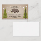 Carte D'accompagnement Étoiles d'ours couché Déchets Raffle (Devant / Derrière)