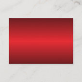 Carte D'accompagnement Étoiles en rouge métallique - Réception (Dos)