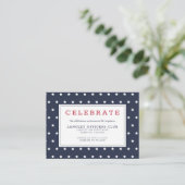 Carte D'accompagnement Étoiles et rayures Mariage militaire patriotique I (Debout devant)