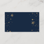 Carte D'accompagnement Étoiles Soleil Or Céleste Et Lune (Dos)