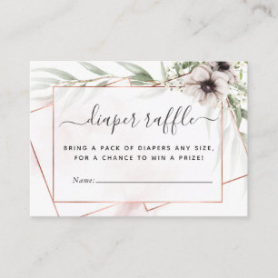 Carte D'accompagnement Éucalyptus Baby shower géométrique Déchets