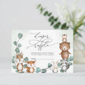 Carte D'accompagnement Eucalyptus Bois Végétaux Animaux Plongeurs Raffle (Debout devant)