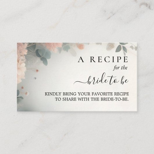 Carte D'accompagnement Eucalyptus en dentelle tulle bleu poussiéreux Show (Devant)