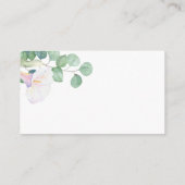 Carte D'accompagnement Eucalyptus et calla - Présentation de la douche (Dos)