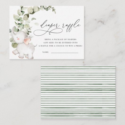 Carte D'accompagnement Eucalyptus, Eucalyptus, Refus de couche éléphante, (Devant / Derrière)