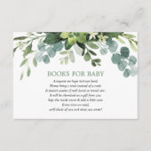 Carte D'accompagnement Eucalyptus feuillage vert demande de réservation e (Devant)