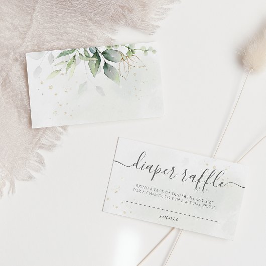 Carte D'accompagnement Eucalyptus Feuille Déchets de verdure Raffle