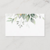 Carte D'accompagnement Eucalyptus Feuille Greenery Gold Mariage Website (Dos)