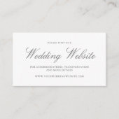 Carte D'accompagnement Eucalyptus Feuille Greenery Gold Mariage Website (Devant)