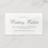 Carte D'accompagnement Eucalyptus Feuille Greenery Gold Mariage Website (Devant)
