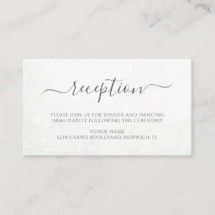 Carte D'accompagnement Eucalyptus Feuille Greenery Réception de mariage