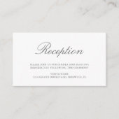 Carte D'accompagnement Eucalyptus Feuille Greenery Réception de mariage (Devant)