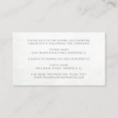 Carte D'accompagnement Eucalyptus Feuille verdure Floral Elégant Mariage (Dos)