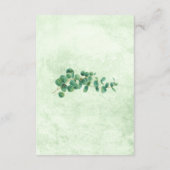 Carte D'accompagnement Eucalyptus Feuilles géométriques (Dos)