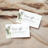 Carte D'accompagnement Eucalyptus Flore Vert Déchets Raffle