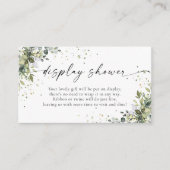 Carte D'accompagnement Eucalyptus Flore Vert Écran Douche (Devant)