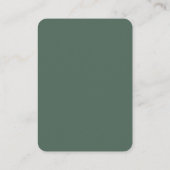 Carte D'accompagnement Eucalyptus Greenery QR Code RSVP Mariage Simple (Dos)