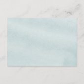 Carte D'accompagnement Eucalyptus Greenery Réception de mariage géométriq (Dos)