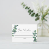 Carte D'accompagnement Eucalyptus - Idées de soirée en amoureux \ Pot de (Debout devant)