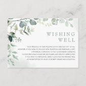 Carte D'accompagnement Eucalyptus Jardin de verdure Mariage bien désirer (Devant)