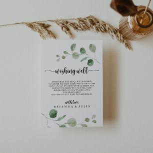 Carte D'accompagnement Eucalyptus Mariage de plaisir vert