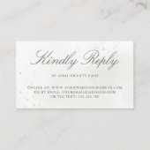 Carte D'accompagnement Eucalyptus Mariage en ligne RSVP (Devant)