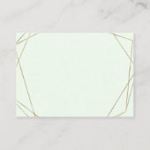 Carte D'accompagnement Eucalyptus Mariage Hébergement (Dos)