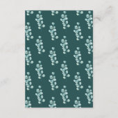 Carte D'accompagnement Eucalyptus Mariage Mint Feuilles (Dos)