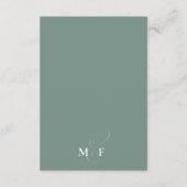 Carte D'accompagnement Eucalyptus moderne détails de verdure QR Code (Dos)