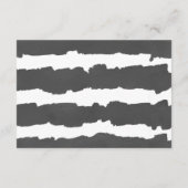 Carte D'accompagnement Eucalyptus noir blanc baby shower écran douche (Dos)