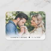 Carte D'accompagnement Eucalyptus Photo QR Code Détails du Mariage (Dos)