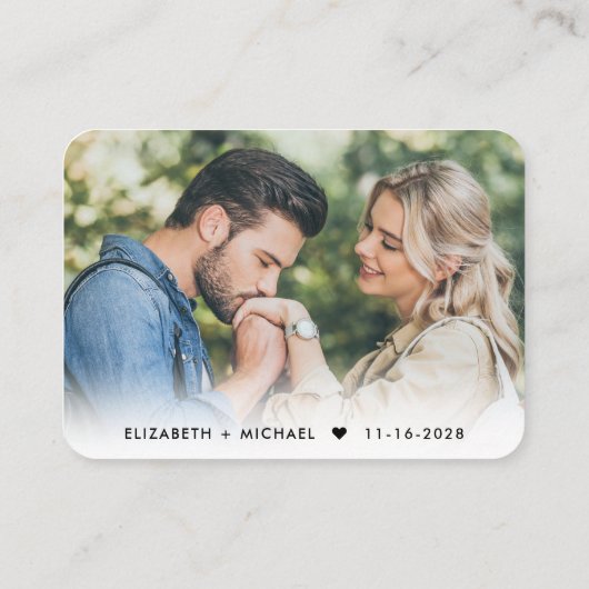 Carte D'accompagnement Eucalyptus Photo QR Code Mariage RSVP (Dos)