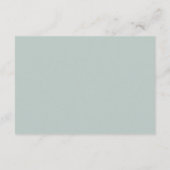 Carte D'accompagnement Eucalyptus | Réception de mariage avec filigrane d (Dos)