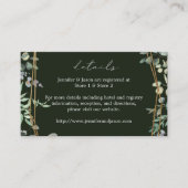 Carte D'accompagnement Eucalyptus Rustique & Or 2 Détails SM Green (Devant)