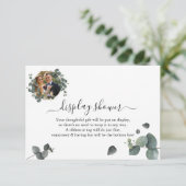 Carte D'accompagnement Eucalyptus verdoyant Afficher Wedding shower nupti (Debout devant)