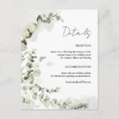 Carte D'accompagnement Eucalyptus verdure (Devant)